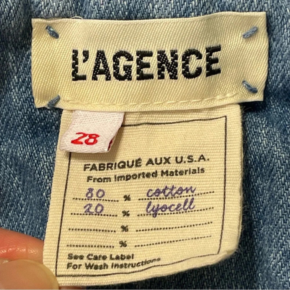 L'AGENCE Blue Jean Shorts - Picture 8 of 11